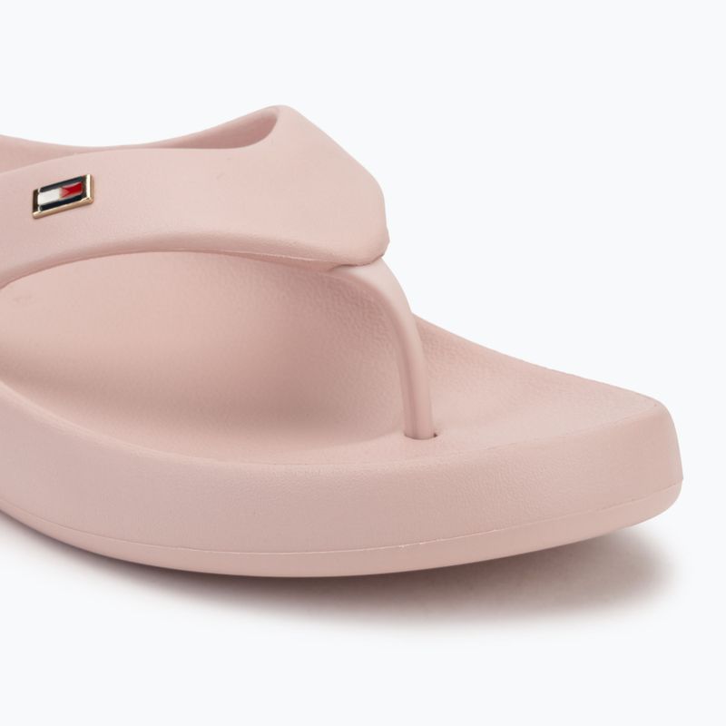 Tommy Hilfiger donna Comfort Beach Sandal infradito rosa nebbia 7