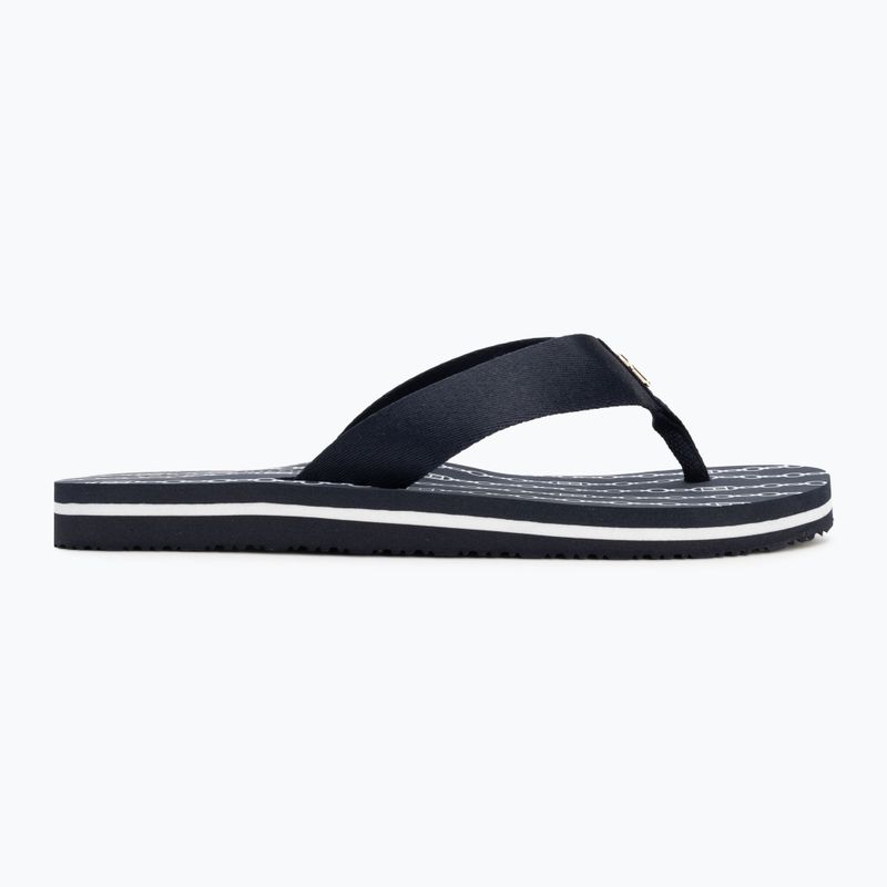 Tommy Hilfiger infradito donna Chain Print Beach Sandal spazio blu 2