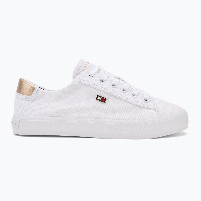 Tommy Hilfiger scarpe da ginnastica da donna Vulc Canvas Lace Up bianco 2