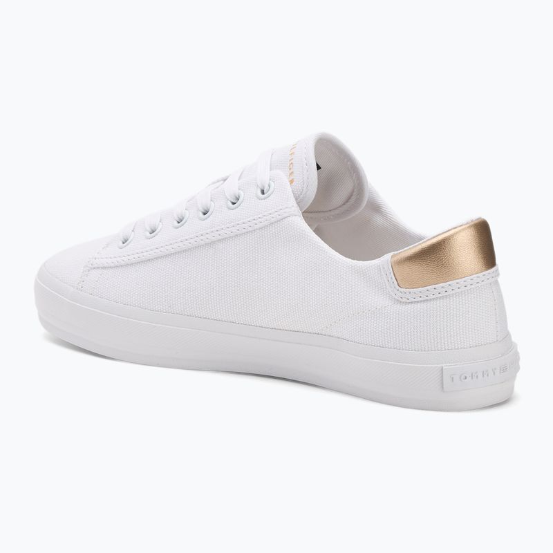 Tommy Hilfiger scarpe da ginnastica da donna Vulc Canvas Lace Up bianco 3