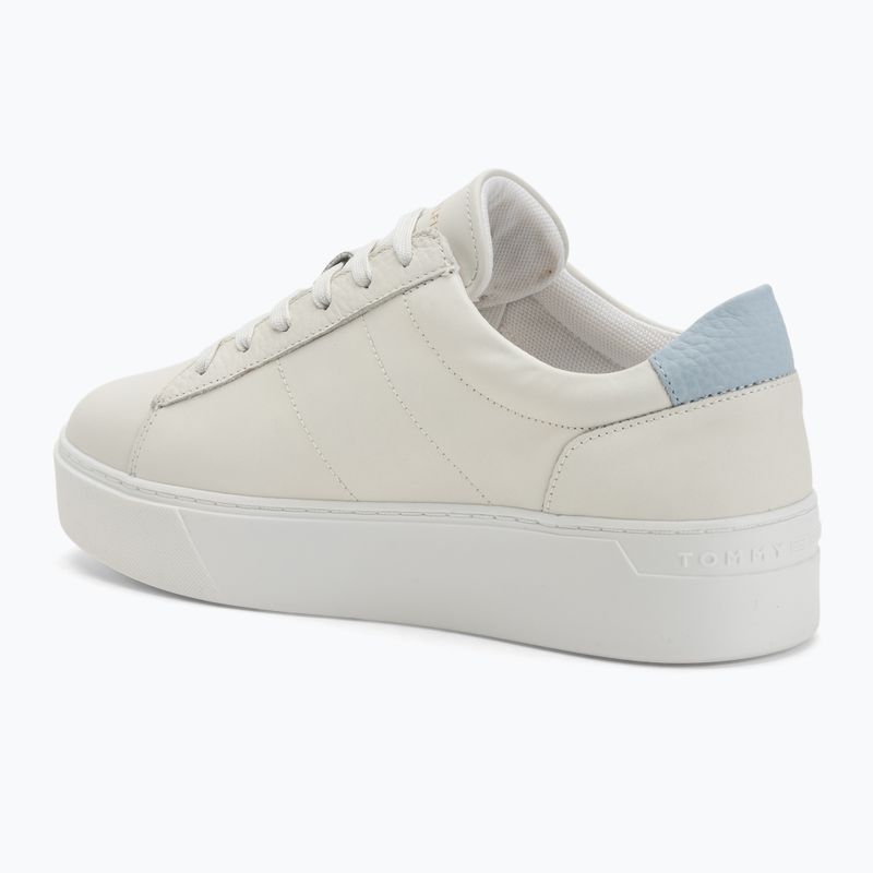 Scarpe Tommy Hilfiger Platform Court donna ecrù/blu chiaro 3