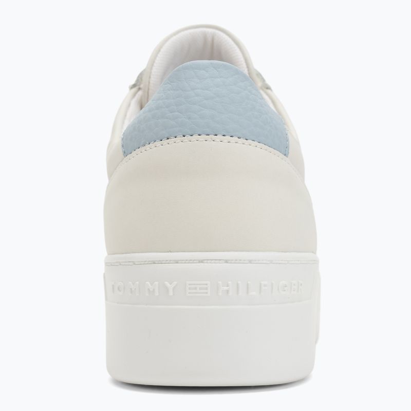 Scarpe Tommy Hilfiger Platform Court donna ecrù/blu chiaro 6