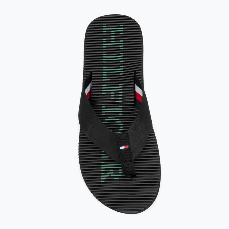 Tommy Hilfiger Massage Beach Sandal nero infradito da uomo 5
