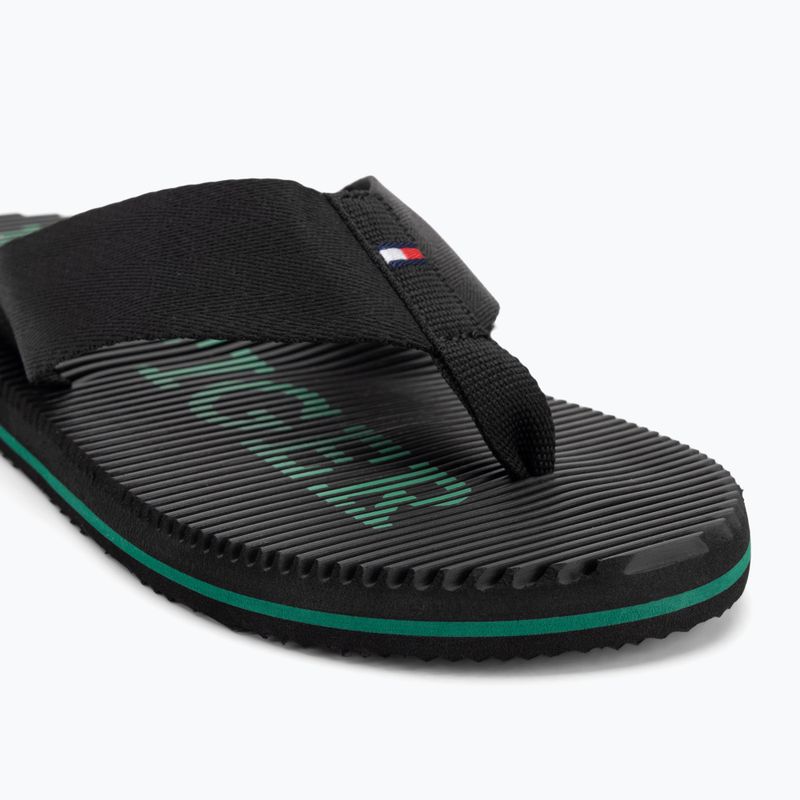 Tommy Hilfiger Massage Beach Sandal nero infradito da uomo 7