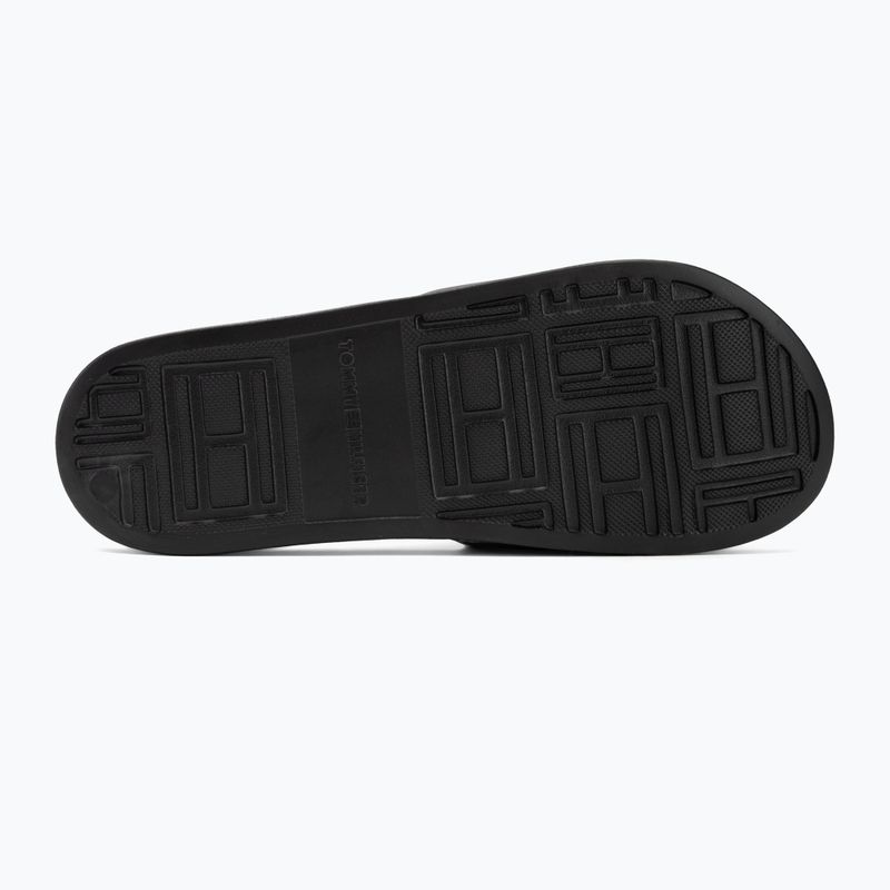 Tommy Hilfiger Flags Pool Slide nero da uomo 4