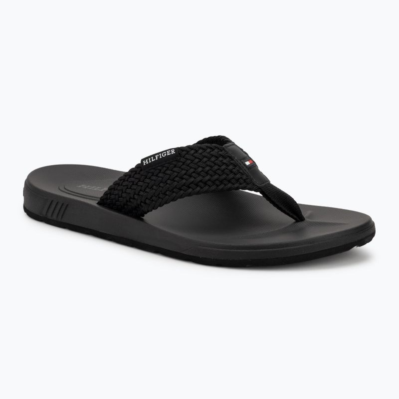 Sandalo da spiaggia Tommy Hilfiger Molded Web da uomo nero