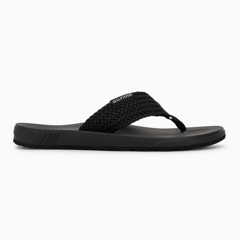 Sandalo da spiaggia Tommy Hilfiger Molded Web da uomo nero 2
