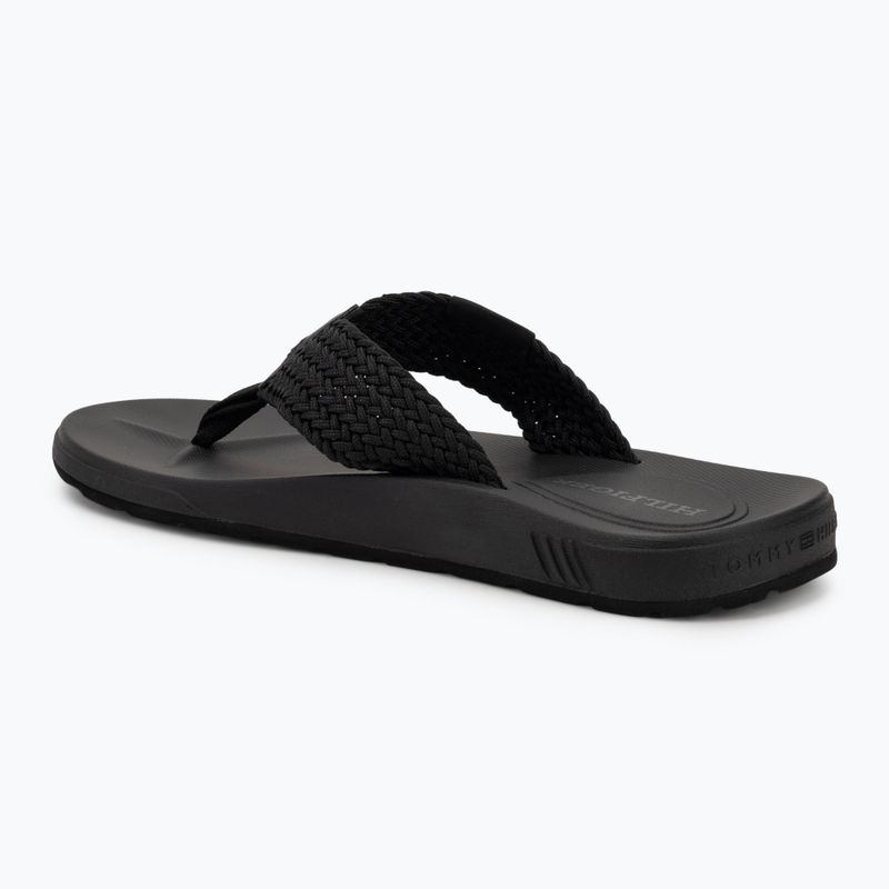 Sandalo da spiaggia Tommy Hilfiger Molded Web da uomo nero 3