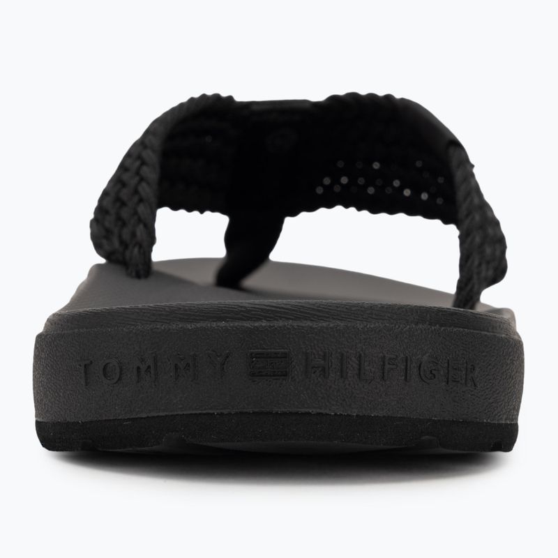 Sandalo da spiaggia Tommy Hilfiger Molded Web da uomo nero 6