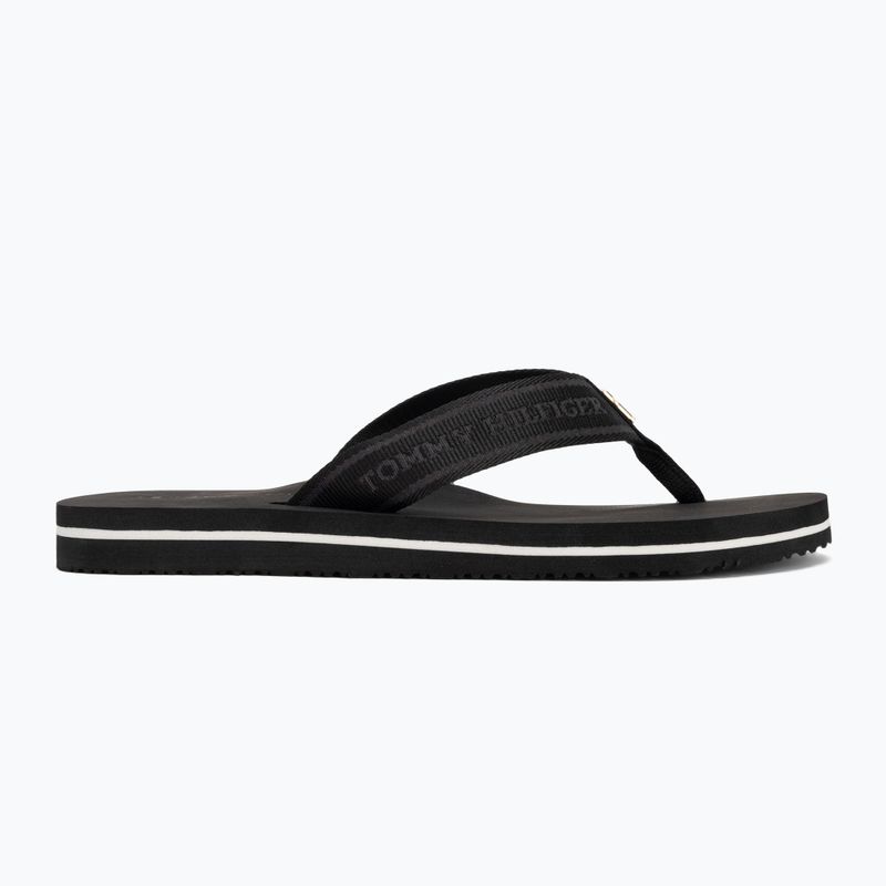 Tommy Hilfiger infradito donna Webbing Beach Sandal nero 2