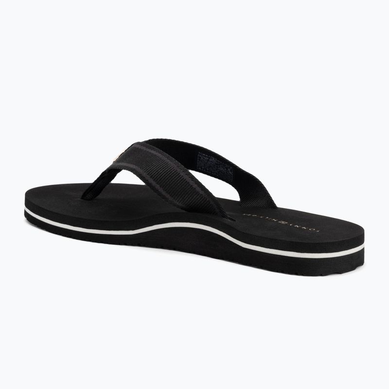 Tommy Hilfiger infradito donna Webbing Beach Sandal nero 3