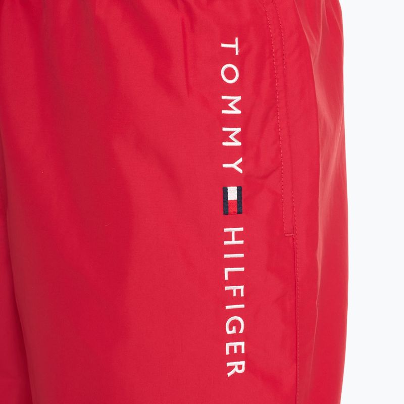 Tommy Hilfiger pantaloncini da bagno con coulisse uomo medio rosso 3