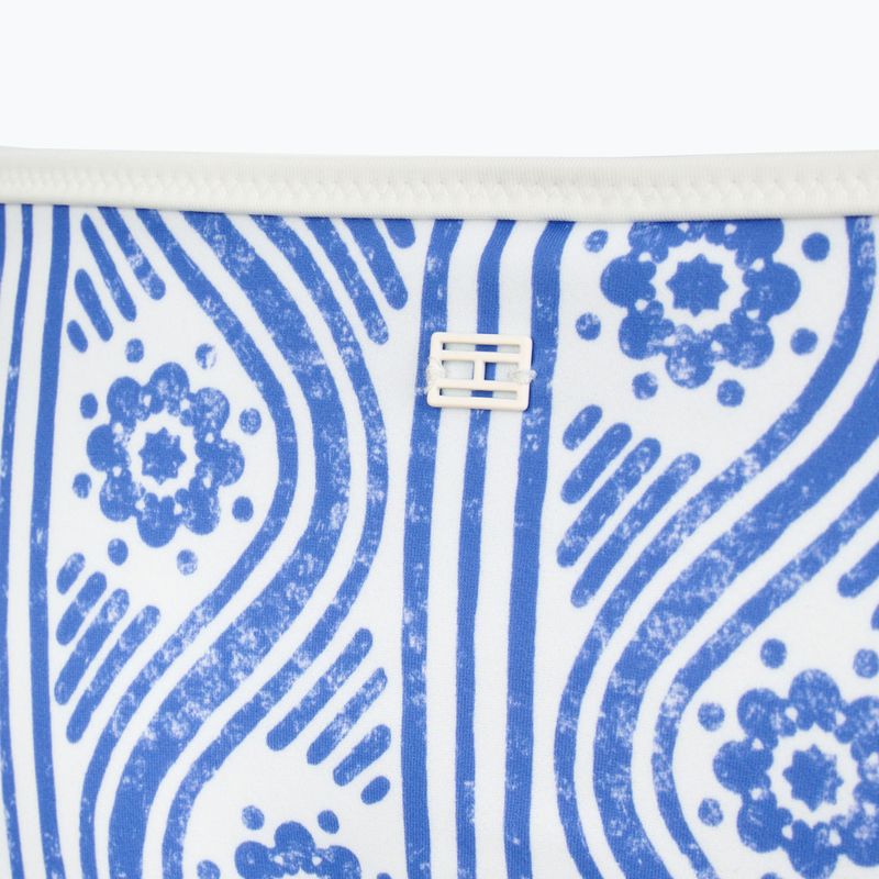 Tommy Hilfiger slip da bagno Cheeky String Side Tie Print a righe floreali blu incantato 3