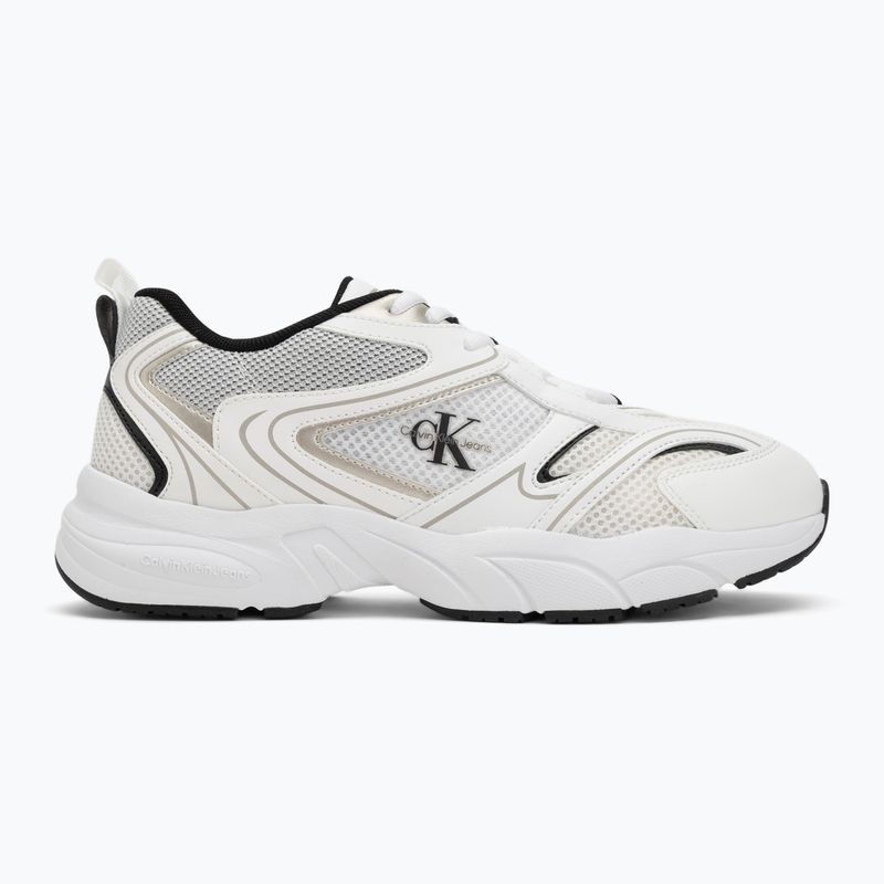 Calvin Klein scarpe da donna YW0YW01807 Retro Tennis Mesh Ml bianco brillante/nero 2