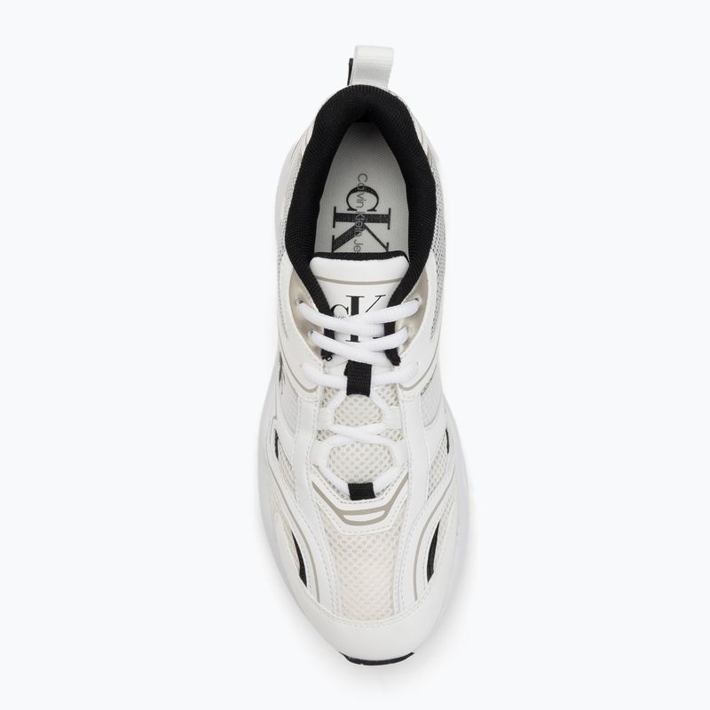 Calvin Klein scarpe da donna YW0YW01807 Retro Tennis Mesh Ml bianco brillante/nero 5