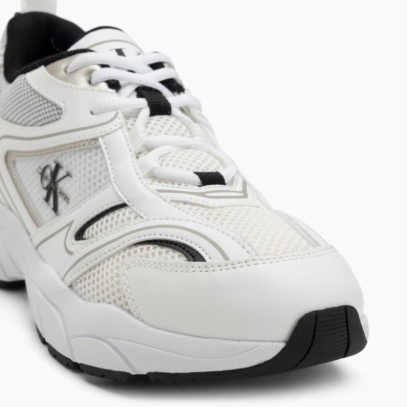 Calvin Klein scarpe da donna YW0YW01807 Retro Tennis Mesh Ml bianco brillante/nero 7