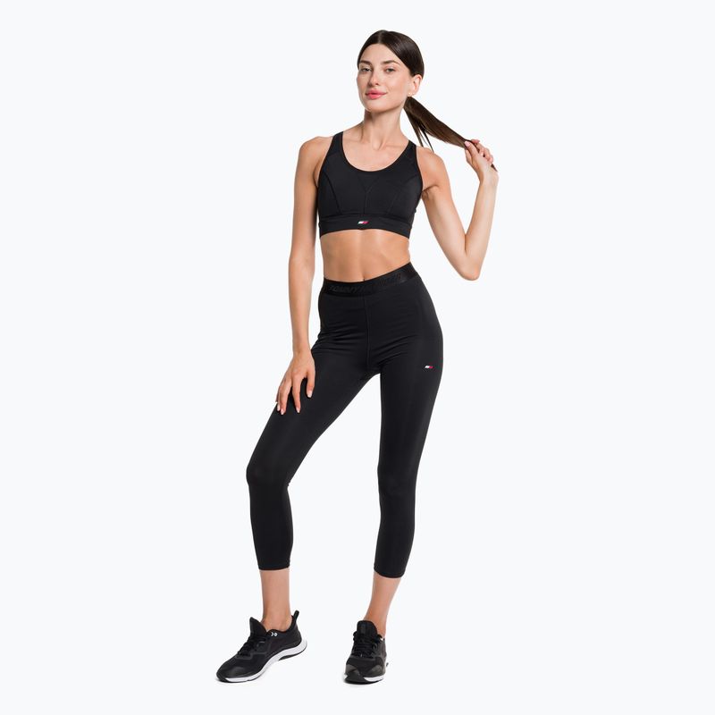 Leggings da allenamento donna Tommy Hilfiger Hw Branded Tape 7/8 nero 2
