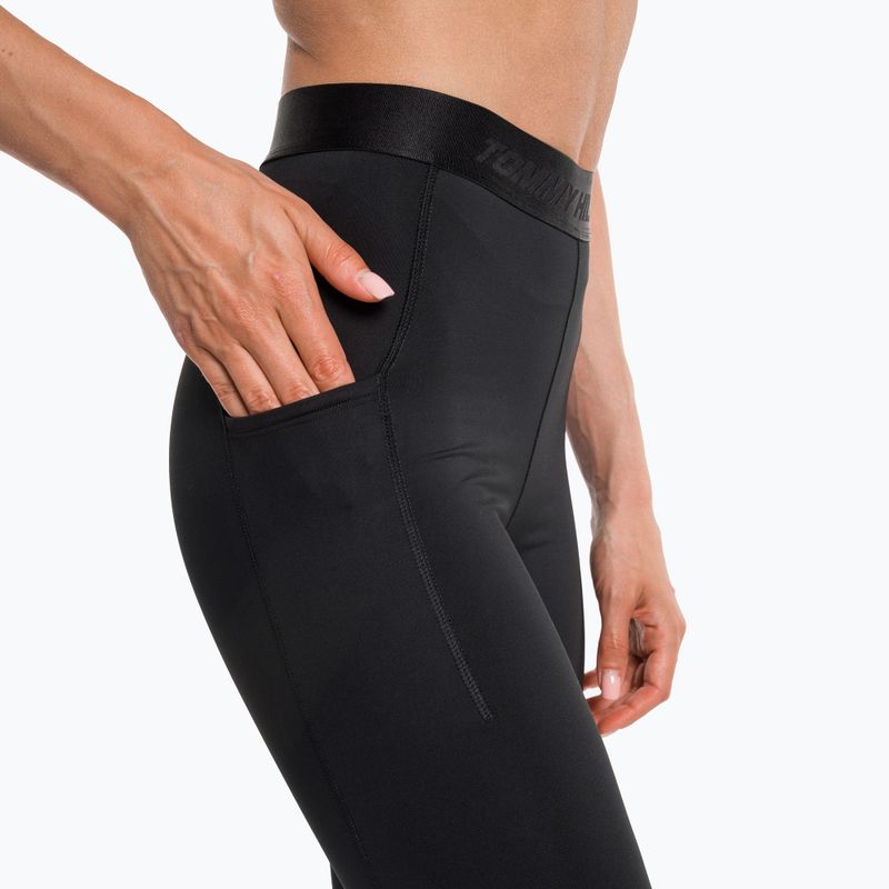 Leggings da allenamento donna Tommy Hilfiger Hw Branded Tape 7/8 nero 4