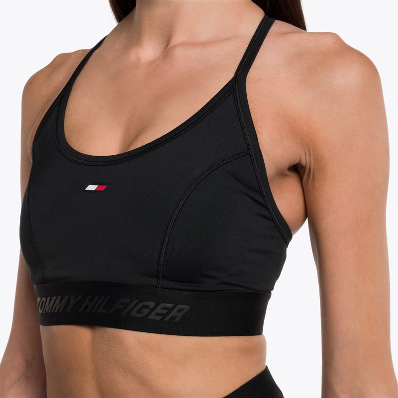 Reggiseno fitness Tommy Hilfiger Lt Intensity con spalline regolabili nero 4