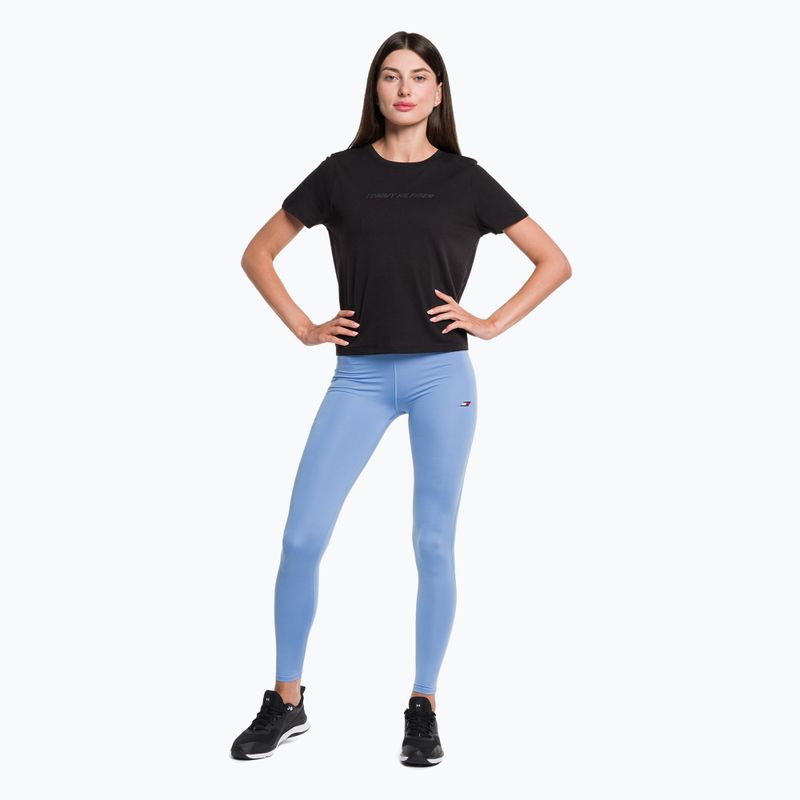 Tommy Hilfiger Performance Mesh Tee nero Maglietta da allenamento da donna 2