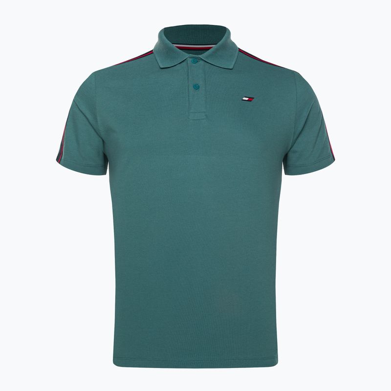 Tommy Hilfiger maglia da allenamento da uomo Textured Tape Polo verde 5