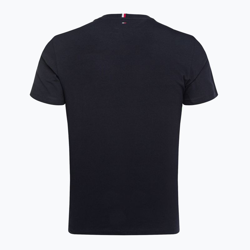 Camicia da allenamento Tommy Hilfiger da uomo Colorblocked Mix Media blu 6
