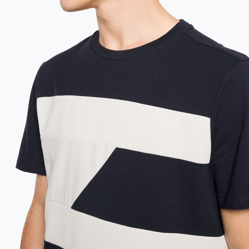 Camicia da allenamento Tommy Hilfiger da uomo Colorblocked Mix Media blu 4