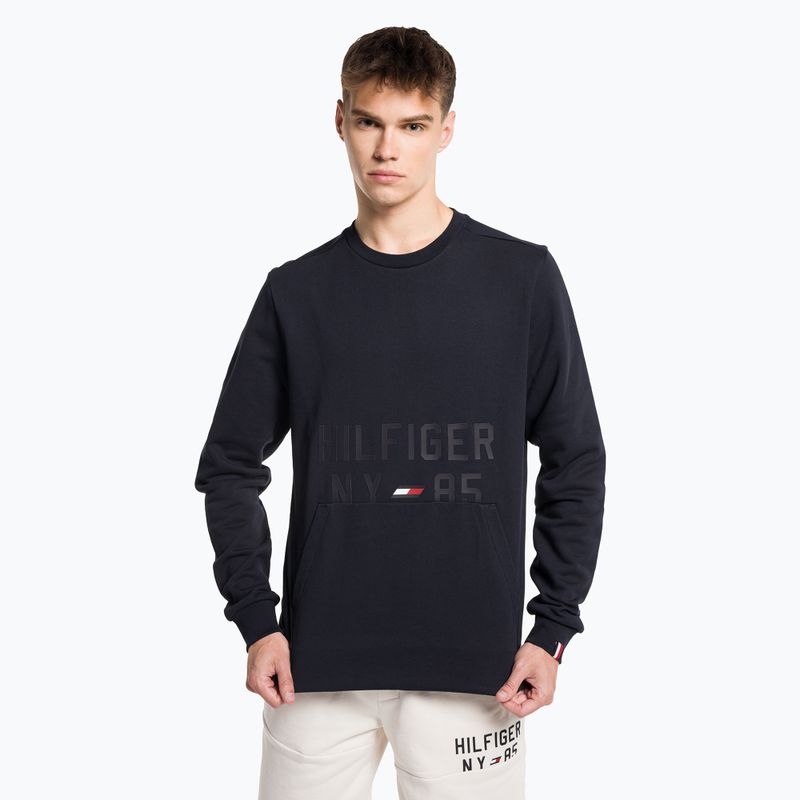 Felpa Tommy Hilfiger Graphic Crew uomo blu