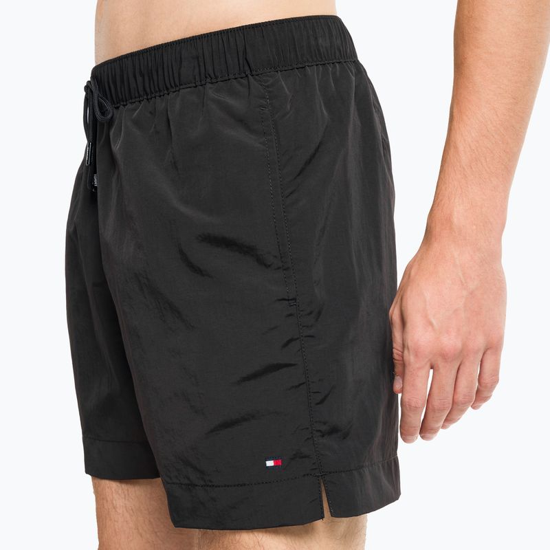 Tommy Hilfiger Uomo Pantaloncini da bagno con coulisse media, nero 8