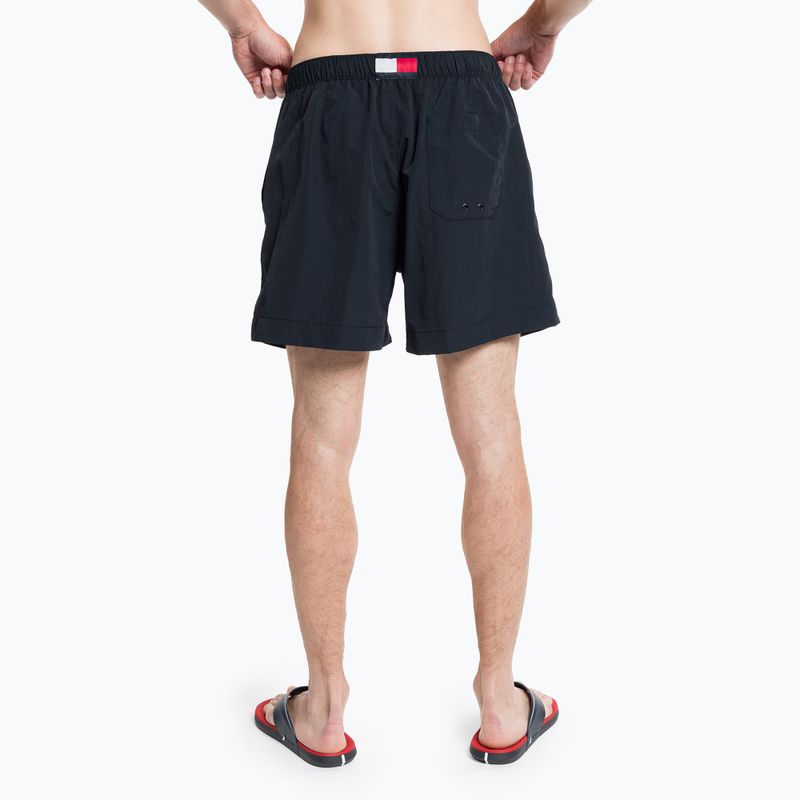 Tommy Hilfiger Uomo Pantaloncini da bagno con coulisse media, blu 6