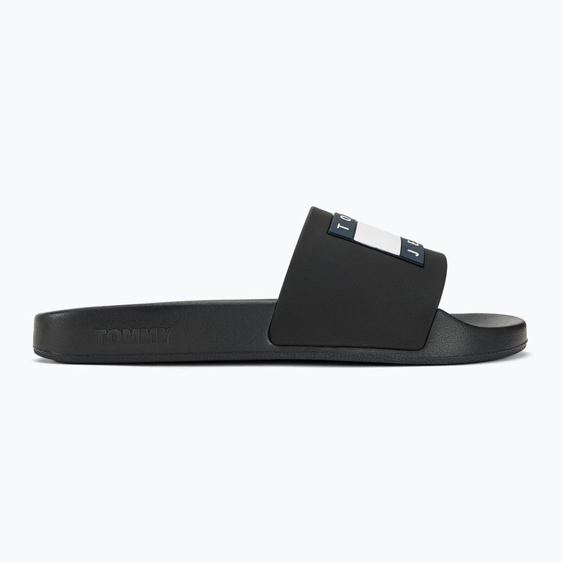 Tommy Jeans Flag Pool Slide Ess donna nero 2