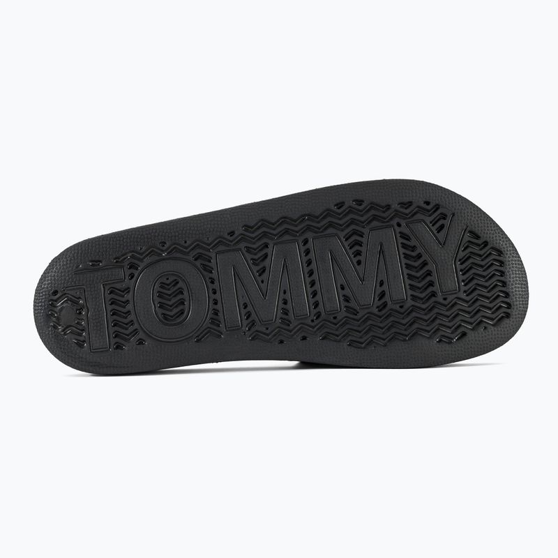 Tommy Jeans Flag Pool Slide Ess donna nero 5