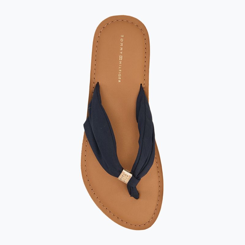 Tommy Hilfiger infradito da donna Elevated Beach Sandal blu spaziale 5