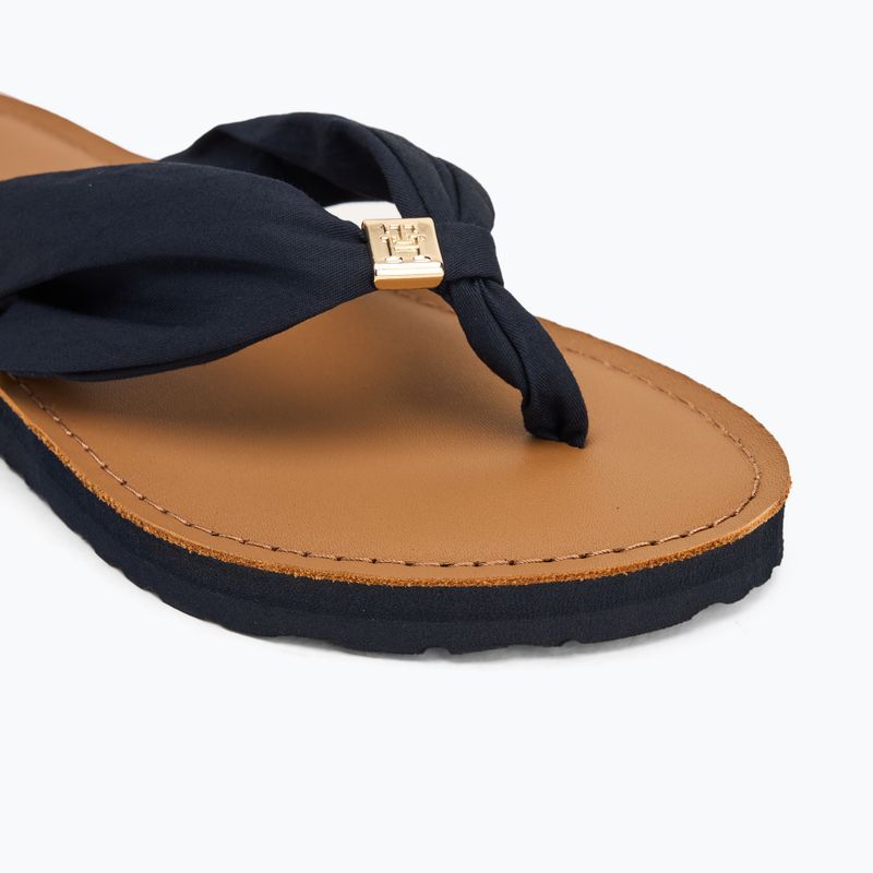 Tommy Hilfiger infradito da donna Elevated Beach Sandal blu spaziale 7