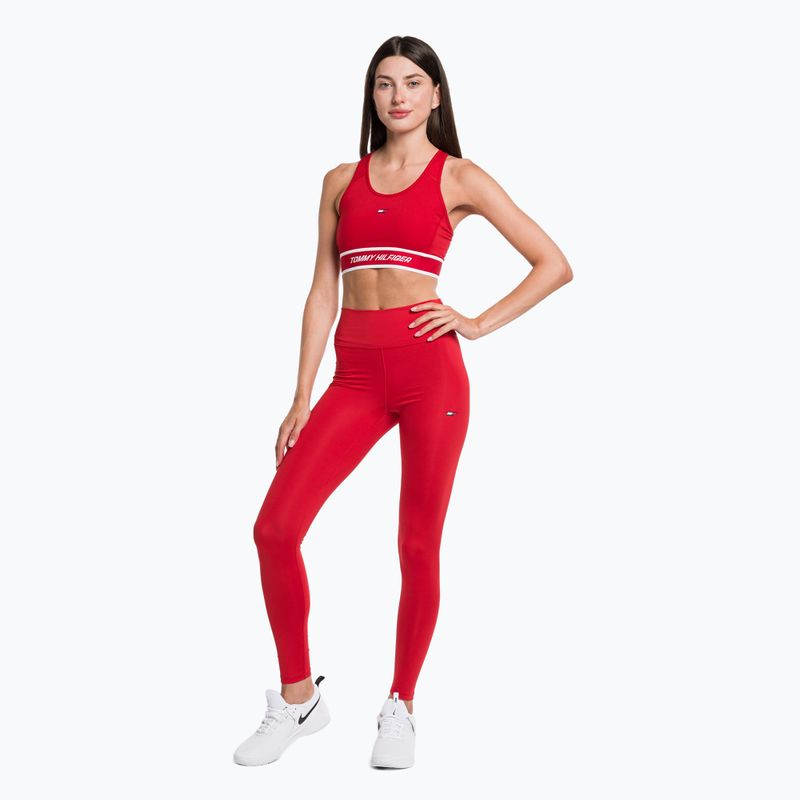 Reggiseno fitness Tommy Hilfiger Mid Int Tape Racer Back rosso 2