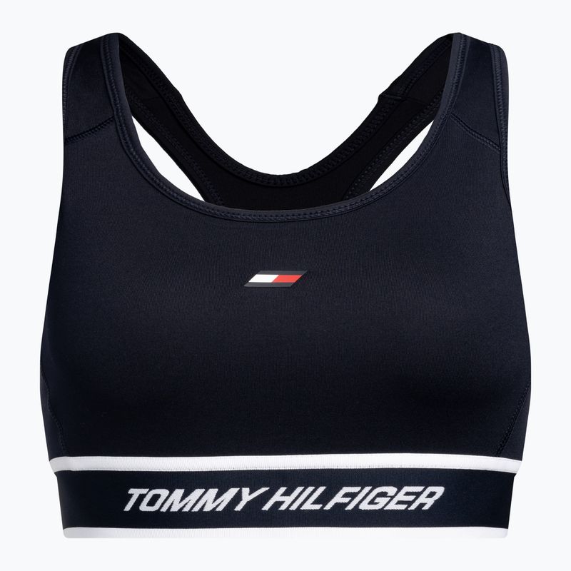 Reggiseno fitness Tommy Hilfiger Mid Int Tape Racer Back blu 5
