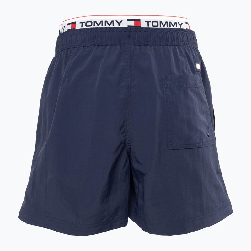 Tommy Hilfiger DW Medium Pantaloncini da bagno con coulisse da uomo twilight navy 2