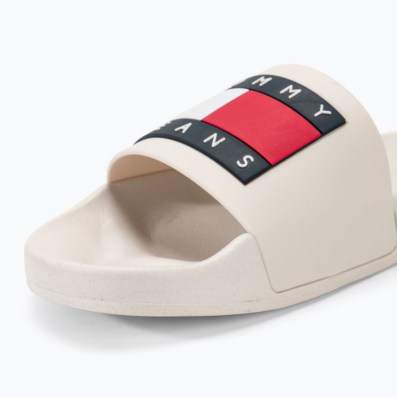 Tommy Jeans Pool Slide Ess ecru infradito da uomo 7