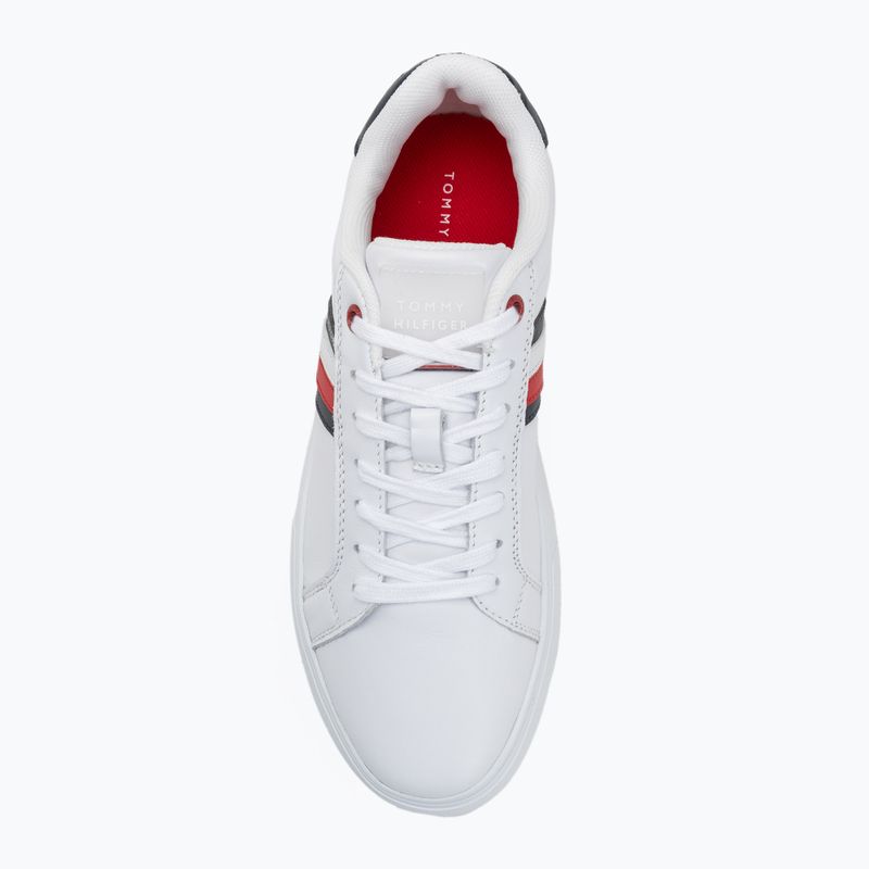 Tommy Hilfiger scarpe da uomo Essential Leather Cupsole bianco 5