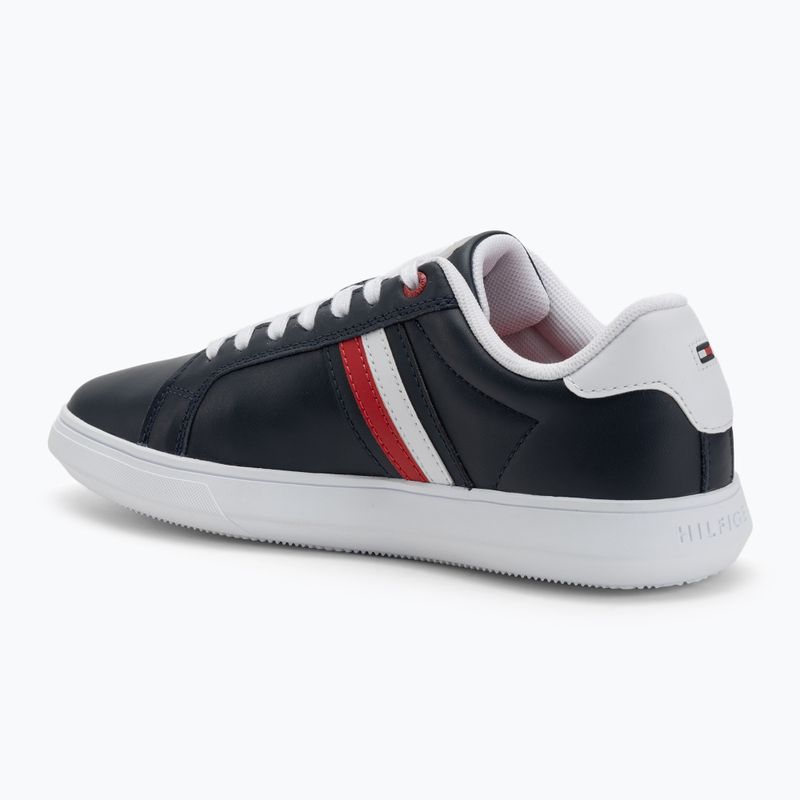 Tommy Hilfiger Essential Leather Cupsole desert sky scarpe da uomo 3