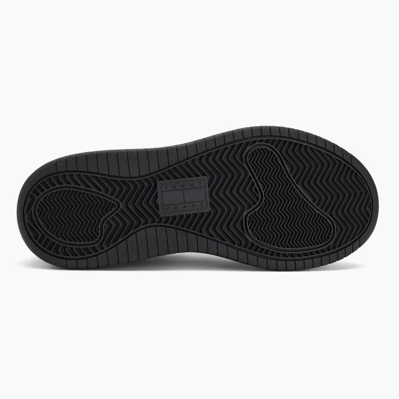 Scarpe donna Tommy Jeans Retro Basket Flatform Ess triple black 4