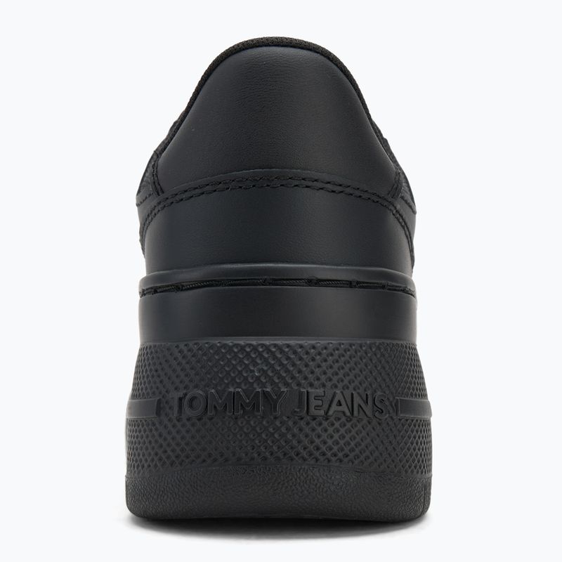 Scarpe donna Tommy Jeans Retro Basket Flatform Ess triple black 6