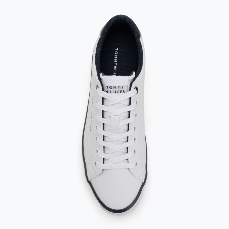 Tommy Hilfiger scarpe da ginnastica da uomo Th Hi Vulc Core Low Leather Ess bianco 5