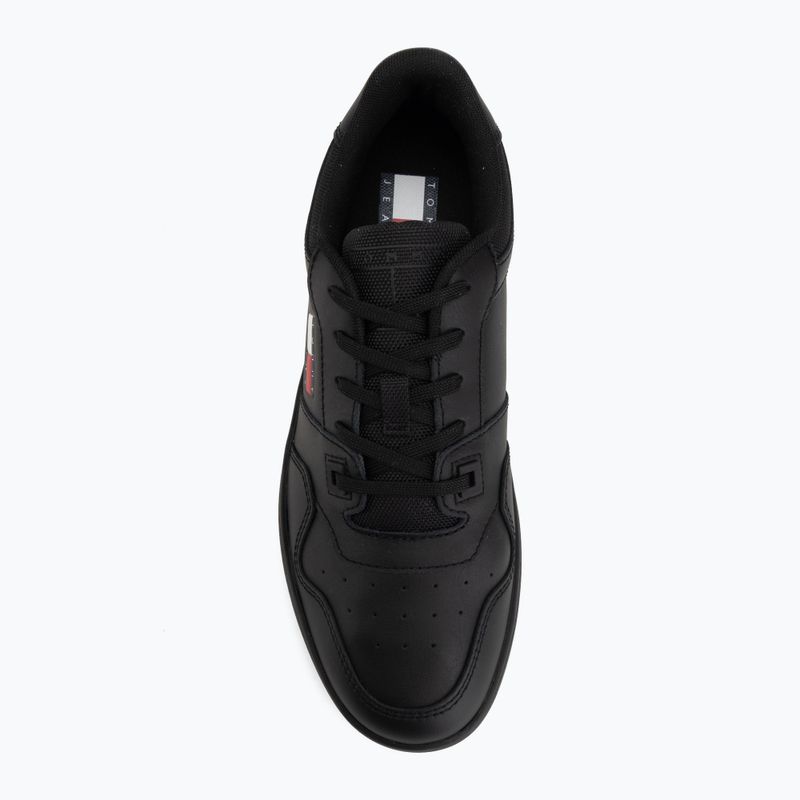Scarpe da uomo Tommy Jeans Tjm Retro Basket Ess black 5