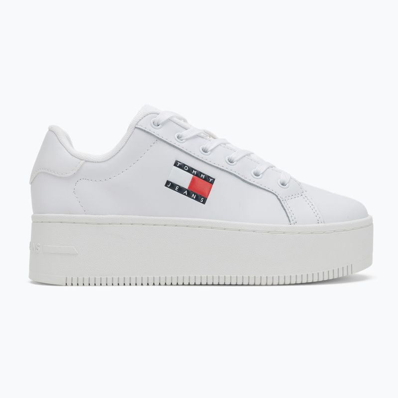 Scarpe Tommy Jeans donna Tjw Flatform Cupsole Ess bianco 2