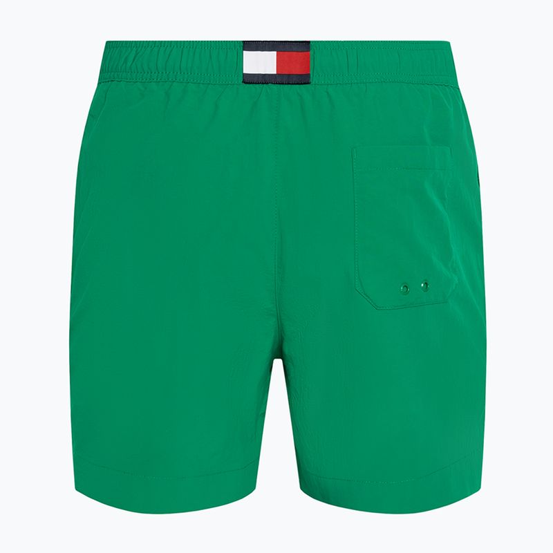 Pantaloncini da bagno Tommy Hilfiger Medium Drawstring verde olimpico da uomo 2