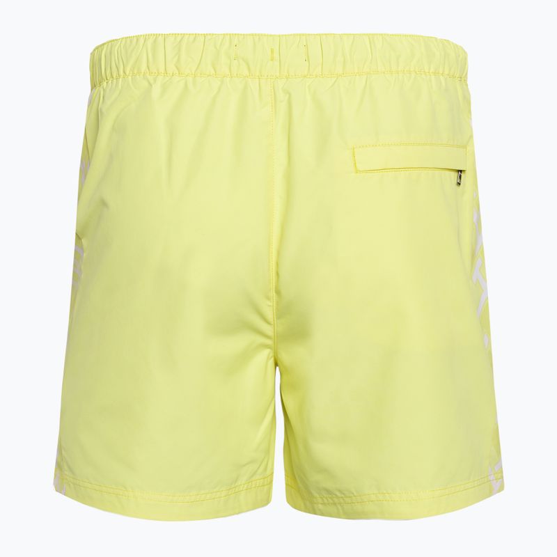 Pantaloncini da bagno Tommy Hilfiger uomo SF Medium Coulisse Stampa reattiva monogramma giallo tulipano 2