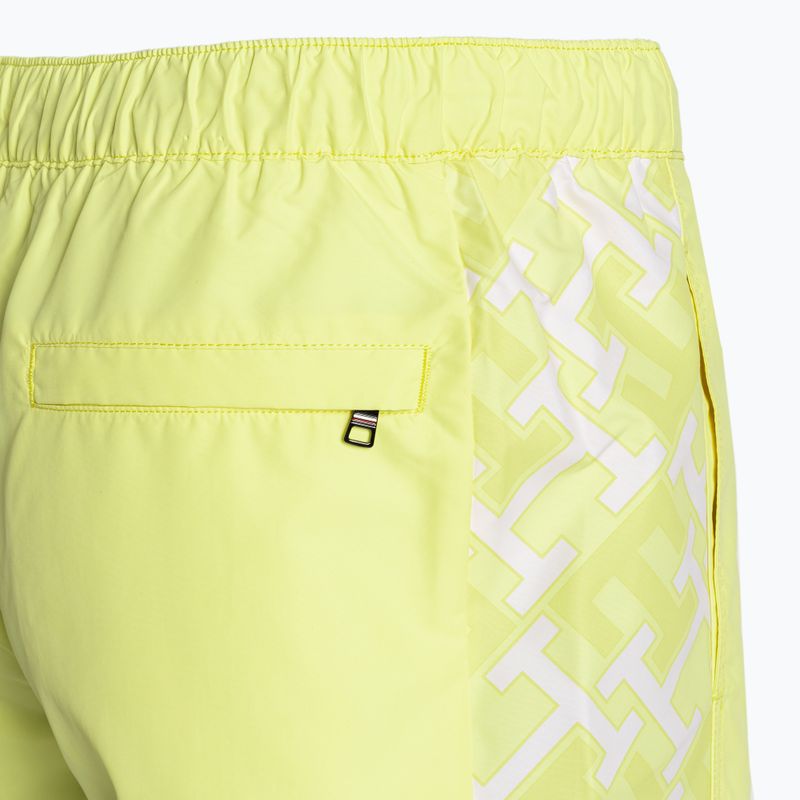 Pantaloncini da bagno Tommy Hilfiger uomo SF Medium Coulisse Stampa reattiva monogramma giallo tulipano 3