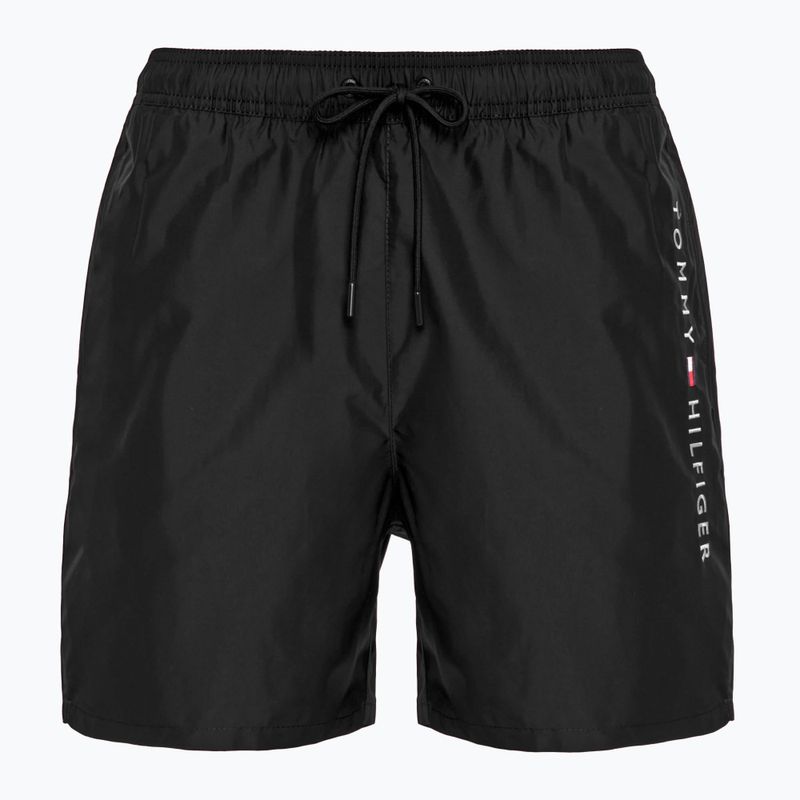 Tommy Hilfiger Uomo Pantaloncini da bagno con coulisse media, nero