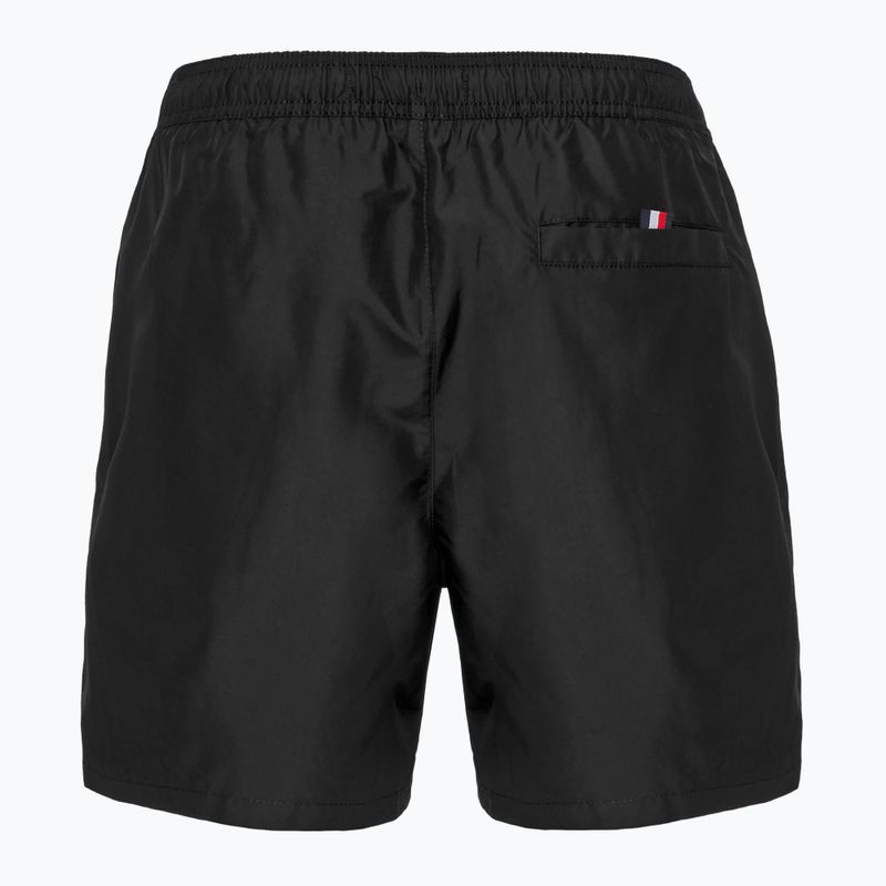 Tommy Hilfiger Uomo Pantaloncini da bagno con coulisse media, nero 2